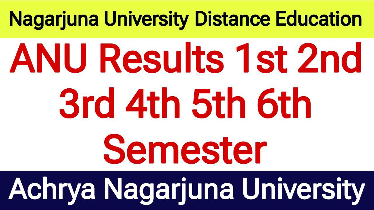 Acharya Nagarjuna University Distance Education PG courses and Fees structure