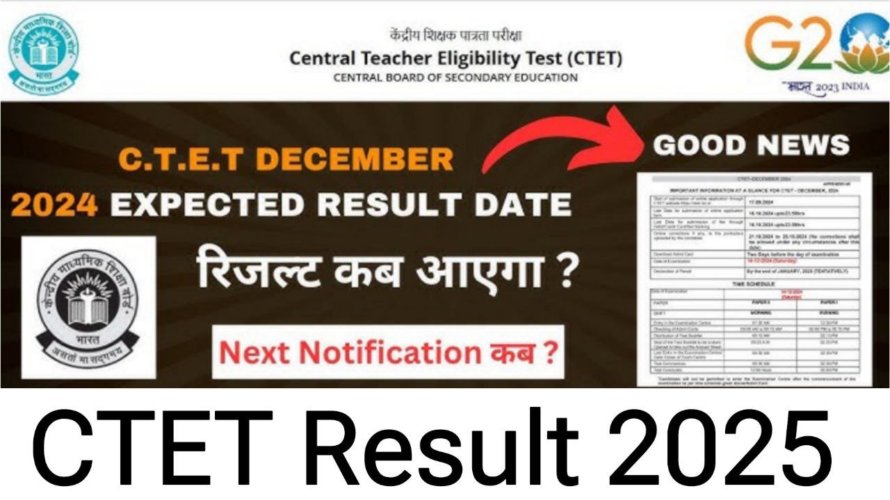 CTET Result 2025 Check Scorecard, Cut Off Marks Download ctet.nic.in